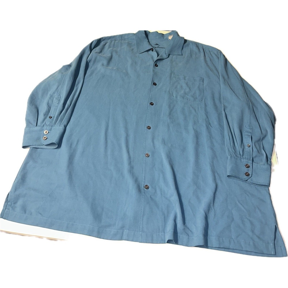 Tommy Bahama Blue Men's Size 3XB Long Sleeve Button Up Shirt